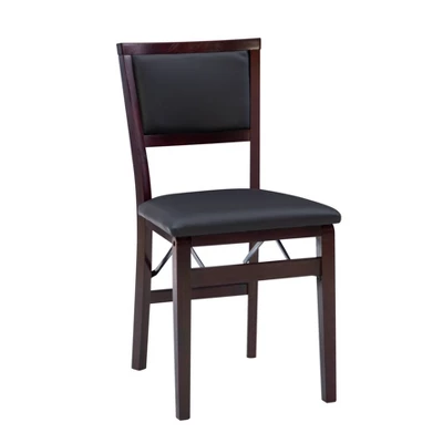 2pc Claire Folding Chair Espresso - Linon 4 2pc Claire Folding Chair Espresso - Linon - Image 2