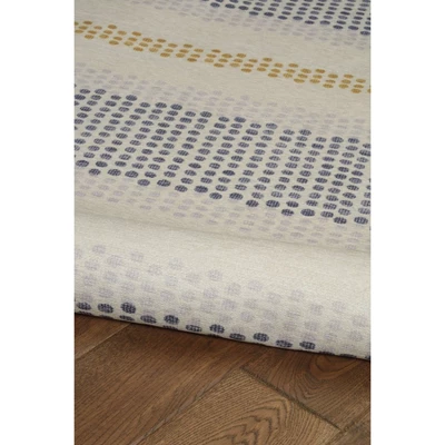 Maldon Washable Outdoor Rug Ivory/Blue - Linon 5 Maldon Washable Outdoor Rug Ivory/Blue - Linon - Image 4
