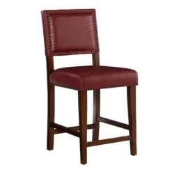 24" Brook Counter Height Barstool - Linon -Linon GUEST 602f460f 7b2a 48b9 baf8 54011fafffc3