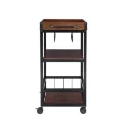 Austin Kitchen Cart Metal/Wood - Linon -Linon GUEST 61b1d736 cb2d 476b b6d5 7166df5a18b5