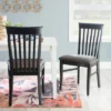 Set Of 2 Smythe Upholstered Chairs Black - Linon -Linon GUEST 61cac39f 18ed 4786 a54f 5ec354df19ae