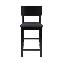 Torino Contemporary 24" Counter Height Barstool Hardwood/Black - Linon -Linon GUEST 634096bc 4224 4ac2 b978 d7694bef6008