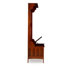 Misson Hall Tree With Storage Bench Walnut - Linon -Linon GUEST 63a7fdfb 84cc 43d2 b3ff aadcbcabb76e