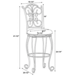 24" Genna Back Bar Counter Height Barstool Brown - Linon -Linon GUEST 64e5f12c 02c5 401f 8e9c 51d2fa2d90d8