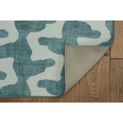 Odessa Washable Outdoor Rug Aqua/Green - Linon -Linon GUEST 64fadd6a 0af2 46da 8cec 22d3350f7a1f