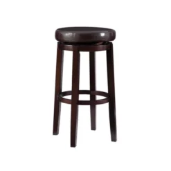 Maya Swivel Backless Barstool - Linon -Linon GUEST 658c8316 8b26 4755 93aa 46ef62ce0b39