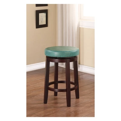 Maya Swivel Backless Counter Height Barstool - Linon 4 Maya Swivel Backless Counter Height Barstool - Linon - Image 2