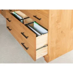 Vanessa 3 Drawer Bookcase Chest Natural - Linon -Linon GUEST 6c13df22 1f50 491b a1a0 90f4577f70a1