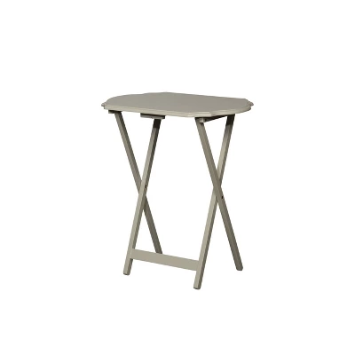 Set Of 2 Ledda Folding Snack Tray - Linon 3 Set Of 2 Ledda Folding Snack Tray - Linon