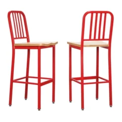 Set Of 2 Frazier Metal Barstools - Linon -Linon GUEST 6e82a374 3b94 4dd8 a357 ca92e24a9a93