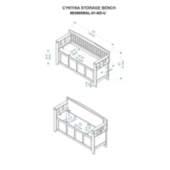 Cynthia Storage Bench - Linon 30 Cynthia Storage Bench - Linon -Linon GUEST 72a42205 a855 4c34 a722 555919519eba