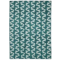Odessa Washable Outdoor Rug Aqua/Green - Linon -Linon GUEST 798b2841 70af 428e a3ef 57f18f8cf58e