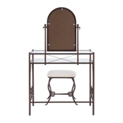 Clarisse Metal Vanity Set Brown - Linon 17 Clarisse Metal Vanity Set Brown - Linon -Linon GUEST 7daaf224 13f9 42e6 9202 7ed942ca61c4