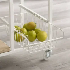 Tamarind Small Kitchen Cart White - Linon -Linon GUEST 7e0e42c7 e74c 4daa ae01 a6828ac8153e