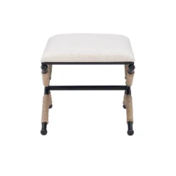 Ashburn Campaign Accent Stool - Linon -Linon GUEST 7e9fa1b3 62cb 4d9b 9f36 b2378d9f32cc