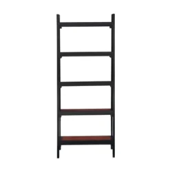 59.84" Calum 5 Shelf Bookshelf Black Cherry - Linon -Linon GUEST 7f3cf478 0600 48cb b054 26a17c1afd35