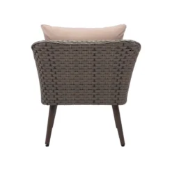 3pc Bertram Outdoor Wicker Conversation Set Gray - Linon -Linon GUEST 85e2a16a 52e6 48d5 b868 23c7fce9febe