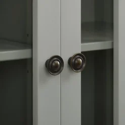 Largo Double Door Cabinet Gray - Linon -Linon GUEST 8a50ec34 ae20 4879 adf7 39af8d25aa60