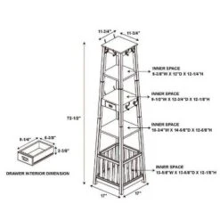 Peggy Pyramid Hall Tree White - Linon -Linon GUEST 8bc384a6 b04c 47aa bafa 996d87a92f60