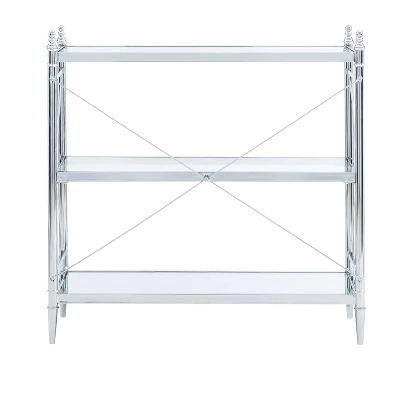 Pinnacle Floor Console Chrome - Linon 6 Pinnacle Floor Console Chrome - Linon - Image 4