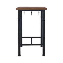 3pc Austin Pub Dining Sets Metal/Black - Linon -Linon GUEST 8c9f1e0f f9cd 4e21 ab9c 50caab25fa6a