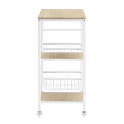 Tamarind Small Kitchen Cart White - Linon -Linon GUEST 8eaae778 3a1b 4282 90c0 8ccd336ae4a3