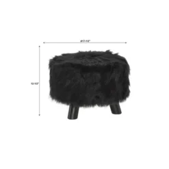 Faux Fur Foot Stool - Linon 15 Faux Fur Foot Stool - Linon -Linon GUEST 93e04414 2646 4fab b50f f7ebe68badb6
