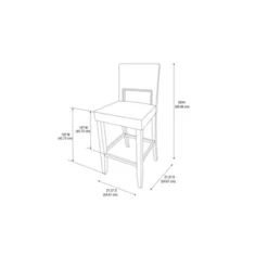 30" Vega Barstool - Linon -Linon GUEST 9401a3d5 692f 44ed b102 efdca6de2410