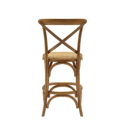 Roxy Wash Counter Height Barstool Gray - Linon 7 Roxy Wash Counter Height Barstool Gray - Linon - Image 5