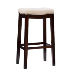 Claridge Rustic Backless Barstool - Linon -Linon GUEST 9845dfea e56f 4d42 b874 c9a30e4a1624