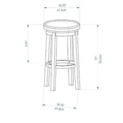 Maya Swivel Backless Barstool - Linon -Linon GUEST 9e3fcf53 9f79 4ed5 ab34 5df264a4bc81