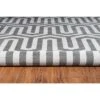 5'x7'6" Roma Tangent Area Rug Charcoal/Gray - Linon