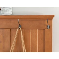 Santa Fe Hall Tree Brown - Linon -Linon GUEST a45271ce fcf8 41bf 96f8 db3815d3efac