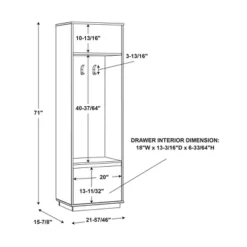 Gunther Mid-Century Hall Tree 1 Drawer Walnut - Linon 17 Gunther Mid-Century Hall Tree 1 Drawer Walnut - Linon -Linon GUEST a47dda6a e58e 4926 ae2f 05a6959cc33e