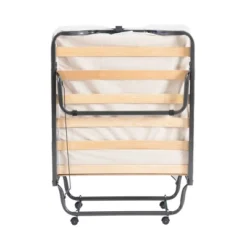 Twin Luxor Folding Bed White - Linon -Linon GUEST a55a39a6 adb1 4832 acfd 95b0f7dbedc4