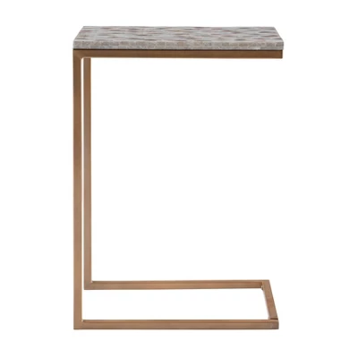 Priscille Accent C Table Gold - Linon 3 Priscille Accent C Table Gold - Linon