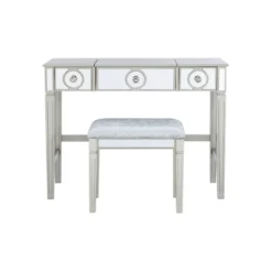 Madison Silver Vanity Set Silver - Linon -Linon GUEST a7ba4f29 3596 4723 b0df f87257dee022