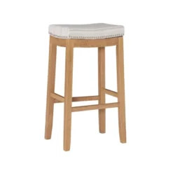 Claridge Rustic Backless Barstool - Linon -Linon GUEST a8485891 f5f6 4a19 a689 6e4372988e2d