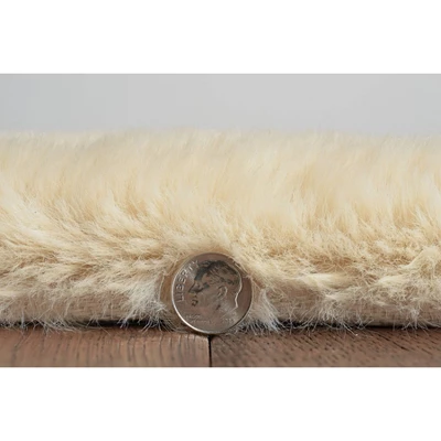 Amami Faux Rabbit Rug - Linon 7 Amami Faux Rabbit Rug - Linon - Image 5