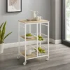Tamarind Small Kitchen Cart White - Linon 2 Tamarind Small Kitchen Cart White - Linon -Linon GUEST ac98bf00 727f 4259 8ddd cc1d3d9cbc92