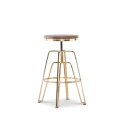 Metal And Wood Stools - Linon -Linon GUEST ae4718e2 d346 4e53 92b2 becd45c3e056