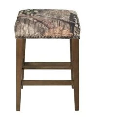 Walt Backless Barstool Wood Camo - Linon -Linon GUEST aee61aa9 d7d2 4bf9 9e5c 5b7c01b92a2c