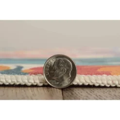 Pomelo Washable Outdoor Rug Ivory/Orange - Linon 18 Pomelo Washable Outdoor Rug Ivory/Orange - Linon -Linon GUEST b07a33c3 1765 4278 b96d 4e410de5566e