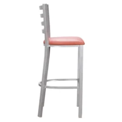 2pc Baxter Metal Barstools Silver/Peach - Linon -Linon GUEST b206f354 aa61 4a2f aaa5 614a4c28eaf2