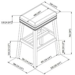 Walt Backless Barstool Wood - Linon -Linon GUEST b23dbaa1 a628 4335 b3ec cb92b4351bcd