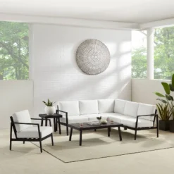 Linon Lark Aluminum Sectional Sofa White -Linon GUEST b3eec045 bbd0 47d7 b4ed a48412888d79 2