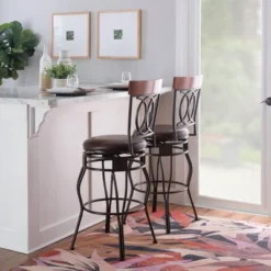 Malise Barstool Bronze - Linon -Linon GUEST b4abe071 f63f 48e1 aaf7 e08c71b62b69