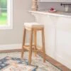 Claridge Rustic Backless Barstool - Linon
