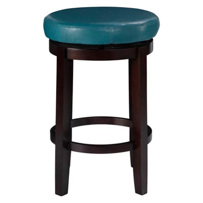 Maya Swivel Backless Counter Height Barstool - Linon 3 Maya Swivel Backless Counter Height Barstool - Linon