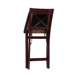 Triena X Back Folding Counter Height Barstool Espresso - Linon -Linon GUEST b77a291f 425f 4573 bc9b 86de1daf9bdd